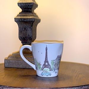 Porcelain Sketch City of Paris & Eiffel Tower Mug
